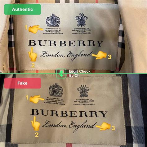 burberrys of london label real or fake|how to check burberry authenticity.